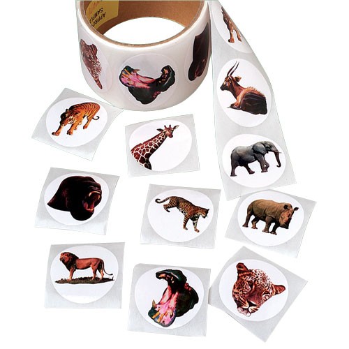 Wild Animal Roll Stickers<br>100 piece(s)